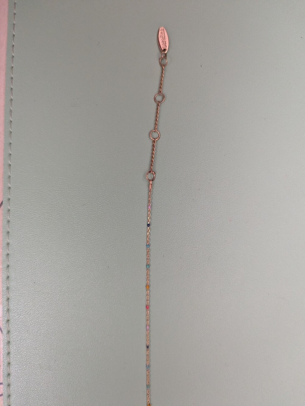 Anthropologie Delicate Bead Necklace - Rainbow - Picture 5 of 5